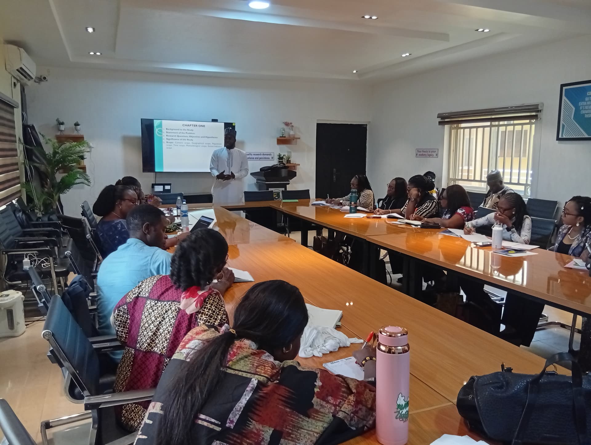Participants during a documented CGS research workshop