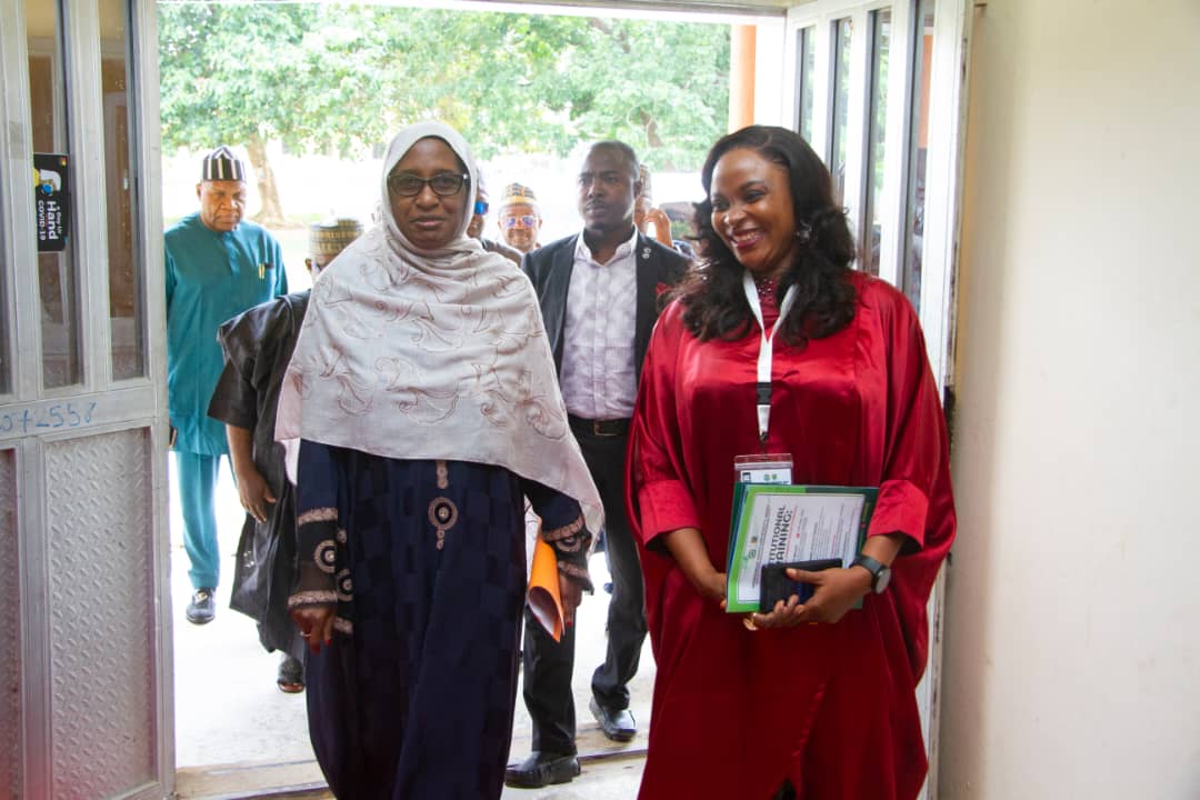 Participants arriving together at a university venue
